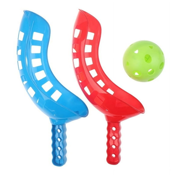 AMERTEER Scoop Ball Set Catching Game Trackball Sport Lacrosse Racket Game Toys Kids