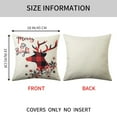 thumbnail image 5 of GymChoice Christmas Decor Pillow Covers,18 X 18 Inches Set of 4 Black and Red Buffalo Plaid Farmhouse Throw Pillowcases Cotton Linen Vintage Cushion Covers Pillow Shams Cases Slipcovers, 5 of 9