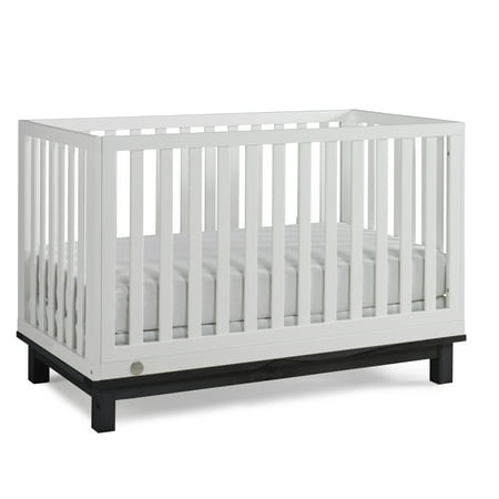 Fisher Price Riley 3 In 1 Convertible Crib Snow White Matte Black