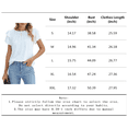 thumbnail image 4 of MORTTIC Women's Summer Ruffle Sleeve Blouse Casual Crew Neck Work Tops for Office or Daily Wear, S, 4 of 4
