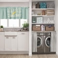 thumbnail image 5 of LALILO Kitchen Curtain Valance Wave Take You Journey Rod Pocket Window Curtain 52"x 18" Set of 2, 5 of 5