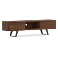 thumbnail image 3 of Simpli Home Simpli Home Lowry 72 inch Wide Modern Industrial TV Media Stand in Walnut For TVs up to 80 inches, 3 of 12