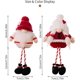 thumbnail image 4 of 2 gnomos navideños de peluche: elfo sueco enano decorativo para escritorio, repisa, árbol, ventanal. Decoración navideña ideal y regalo de cumpleaños. (2 patas colgantes), 4 of 5