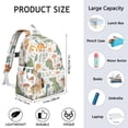 thumbnail image 6 of Cute Dinosaur Pattern Backpack for School,Cute School Bag,Schoolbag with Adjustable Shoulder Straps & Padded Back,13.4"x11"x4.7", 6 of 6