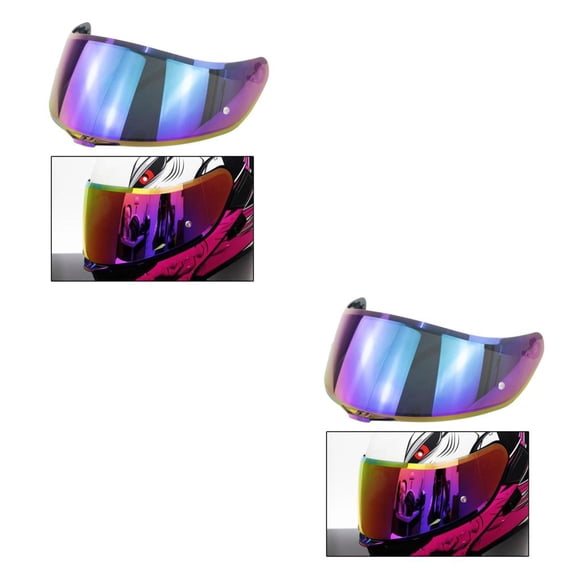 Speravity Visera para casco de motocicleta, careta para K1 k3SV K5, moto, gris, rojo Type4