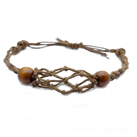 

Crystal Stone Bracelet Holder Empty Cord Bracelet Holder Adjustable Jewelry Making Crystal Holder Pendant DIY Bracelet
