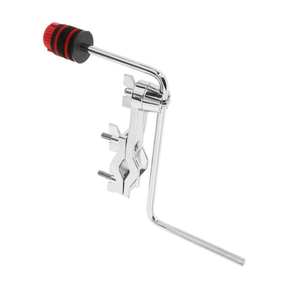 Metal Cymbal Rod Attachment Clamp with Multi-angle Gearless Tilt Rod Arm for Crash , Red Type D