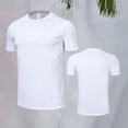 thumbnail image 2 of CPNG Children's Boys Athletic T Shirt Summer Tight Fitting Quick Drying Short Sleeved Sports Training T Shirt Tops(White,13-14 Years), 2 of 4