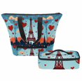 thumbnail image 1 of Bolso bandolera impermeable con diseño de la Torre Eiffel, con preservación del calor y película de aluminio impermeable, tela Oxford encriptada 900D, tamaño: 52 x 36,5 x 14,5 x 32 cm (20,1 x 14,3 x, 1 of 7