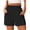 Black-2, variant on Shorts for Women Elastic High Waisted Wide Leg Womens Shorts with Pockets Casual Beach 2026 Summer Black