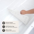 thumbnail image 2 of Tub Non Slip Mat Soft Foam Bath Mat For Jacuzzi Or Shower Nonslip Bathtub Mat With Drain Holes & Suction Cups For Smooth Surface Bathtub Non Slip Mat For Daily Bathing (White, 36''X17''), 2 of 17
