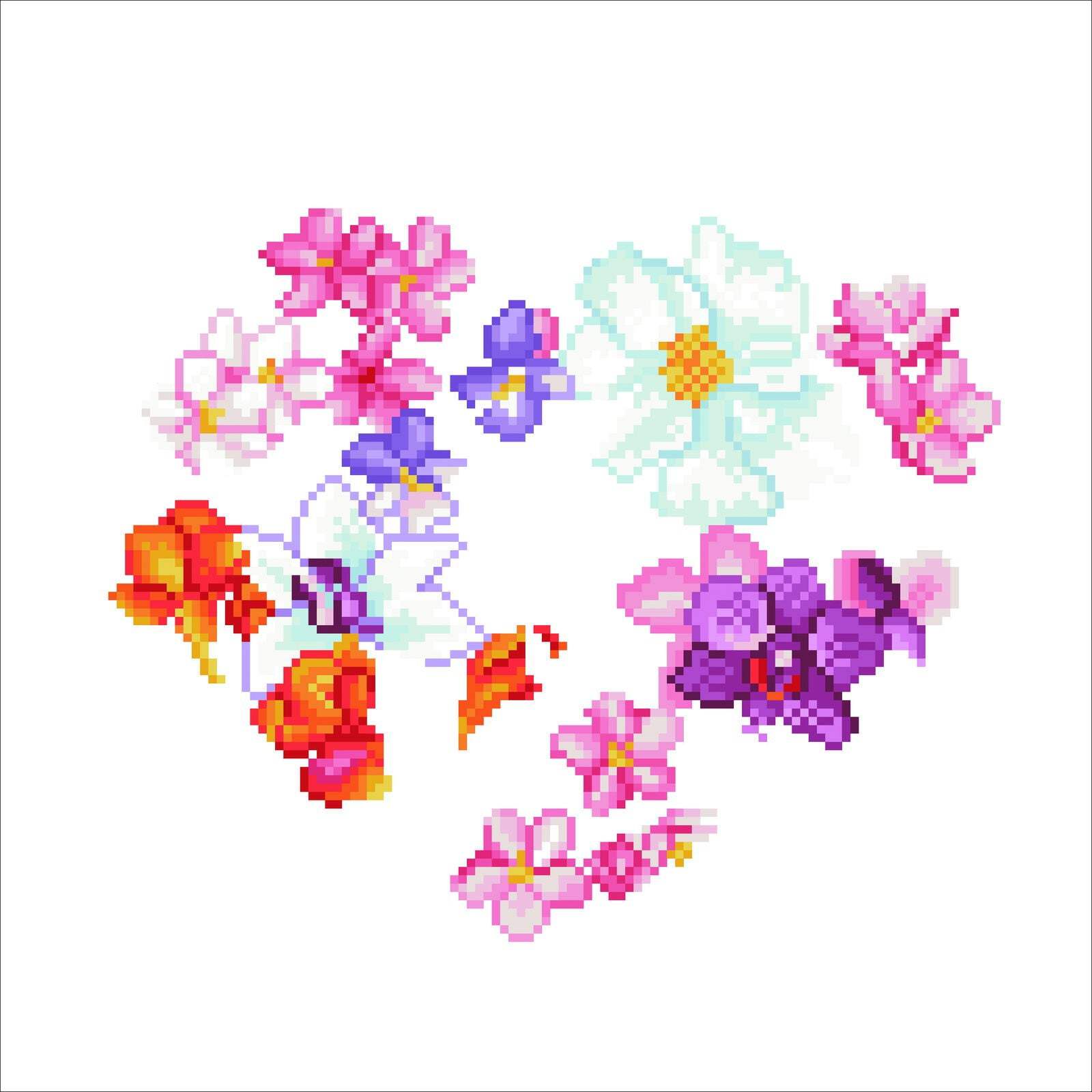 Diamond Dotz Flower Heart Floral Diamond Painting Kits for Adults - Diamond Art Kits a Relaxing Creative Craft Kit with Dotz Gems 15"x15"