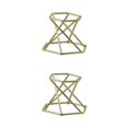 thumbnail image 1 of Maytalsory Stylish Glass Lens Ball Stand Display for Striking Mineral Specimen Gemstone Geode Hexagon Gold 2Set, 1 of 6