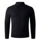 thumbnail image 4 of Blusa y camisa de manga larga con cuello vuelto para hombre, color liso, informal, elástica, deportiva, con botones, blusa de manga larga con cuello vuelto para hombre, tops de poliéster para hombre, 4 of 6