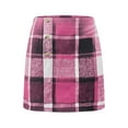 thumbnail image 6 of THDHVS Pencil Skirt,Plaid Skirts for Women Pencil Mini Skirts for Women High Waist Bodycon Holiday Fall Winter Skirts Trendy,Skirts for Women, 6 of 9