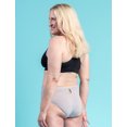thumbnail image 5 of Shero StayFresh Water Drop Panties, Antibacterial Hipster Panties for Women with Sensitive Skin, Gray SM, 5 of 7