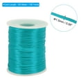 thumbnail image 2 of Uxcell 1.5 mm x 109 Yard Nylon Satin Cord 1.5 mm Beading String Braided Rope, Turquoise Blue, 2 of 6