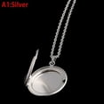 thumbnail image 1 of Collier Médaillon Photo en Acier Inoxydable 3 Couleurs Colliers Pendentifs Ouverts, 1 of 6