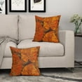 thumbnail image 5 of Burnt Orange Leaf Pillow Covers 20X20 Inch Summer Tropical Monstera Leaves Plant Decorative Pillow Cases Set of 2 Botanical Cotton Linen Throw Pillows Modern Home Decor For Couch Cushion Outdoor, 5 of 6