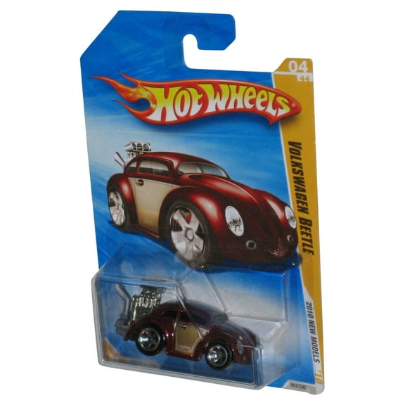 Hot Wheels 2010 New Models 4/44 Red Volkswagen Beetle Car 004/240