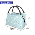 thumbnail image 2 of Easygdp Daisies Flowers Bolsa de Almuerzo Insulada Reutilizable, Bolsa de Mano y Bandolera para Oficina, Trabajo, Viajes, 2 of 6