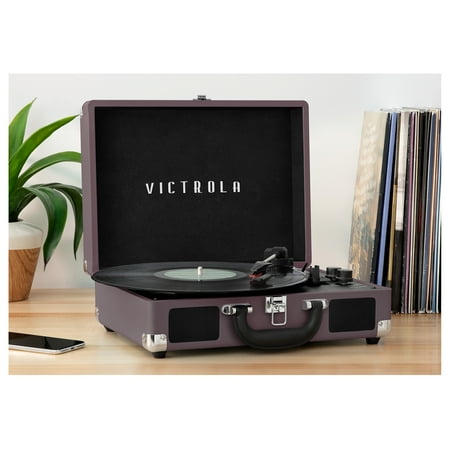 Victrola Journey Bluetooth Suitcase Record Player with 3-speed Turntable