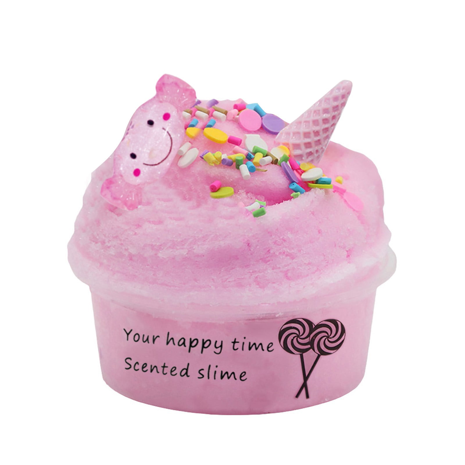 Rainbow Cotton Fairy Cloud Slime Fluffy Icecream Mud Stress Relief Kids Toy  DIY