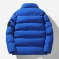 thumbnail image 3 of Puffer Jacket Men Fall Winter Stand Collar Zip Up Puffer Jacket Casual Down Jacket Solid Color Parka Padded Outwear Relaxed Fit Men's Jackets BU2 XL, 3 of 7