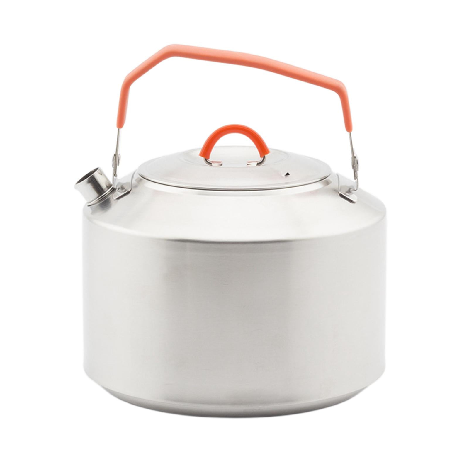 Outdoor Camping Kettle Lightweight Works with Campfires 1.5-Liter