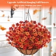thumbnail image 7 of Yastouay Artificial Hanging Flowers Basket for Outdoors,24 Pcs Faux Plants with Baskets for Home Garden Porch Decor, 7 of 7