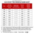 thumbnail image 5 of H2O Sport Tech Big & Tall Sleeveless Muscle Swim Shirt Loose Fit 2XL to 5XLT, 5 of 7
