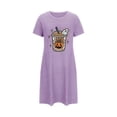 thumbnail image 5 of WJHWSX Womens Nightgown,Nightgowns for Women,Breathable,Slip-On,Printed,Purple,S(US:4), 5 of 5