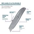 thumbnail image 3 of BAZIC Utility Knife Box Cutter, Heavy Duty Retractable Blade, 1-Pack, 3 of 7