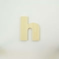 thumbnail image 3 of Package of 1, 6 Inch X 1/2" Thickness Baltic Birch Wood Letter h in The Arial Font, Thick, Lower Case for Art & Craft Project, Made in USA, 3 of 3