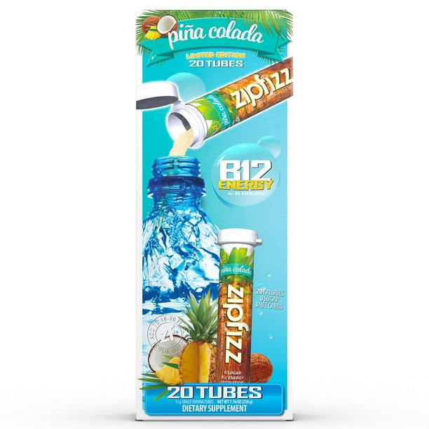 Zipfizz Energy Multi-Vitamin Hydration Drink Mix, Pina