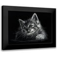 thumbnail image 1 of Harrison, Lesley 18x14 Black Modern Framed Museum Art Print Titled - Kitten, 1 of 5