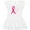 AA-White, variant on Inktastic Faith Over Fear Breast Cancer Awareness with Pink Ribbon Girls Baby Dress