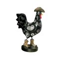 thumbnail image 4 of Estatua de gallo para jardín, escultura coleccionable de animales de granja, figura de interior Negro, 4 of 9
