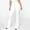 White, variant on SBYOJLPB Flash Deals Up to 65% off！Women Slim Plus Size Ripped Hole Color Long Regular Pants White 8(L)