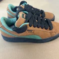 thumbnail image 1 of Size 8.5 - PU & MA Suede XL Teak Deep Forest, 1 of 6