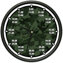 MILITARY TIME Wall Clock army navy marine air force time timing  gift