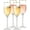 4, variant on Crystal Champagne Flutes Set of 4 - Elegant Gold Rim Glass Champagne Flutes for Weddings, Parties & Celebrations, 7.7 oz Champagne Glasses, Flute Glasses for Sparkling Wine & Cocktails
