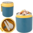 thumbnail image 1 of Vacuum Insulated Food Container for Hot Food 304 Stainless Steel Thermal Wide Mouth Food Jar with Foldable Spoon Porta, 1 of 6