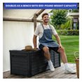 thumbnail image 5 of JTAOT Outdoor Storage Box 120 Gallon Deck Waterproof Lockable Bench Patio Cushion Seat, 5 of 8