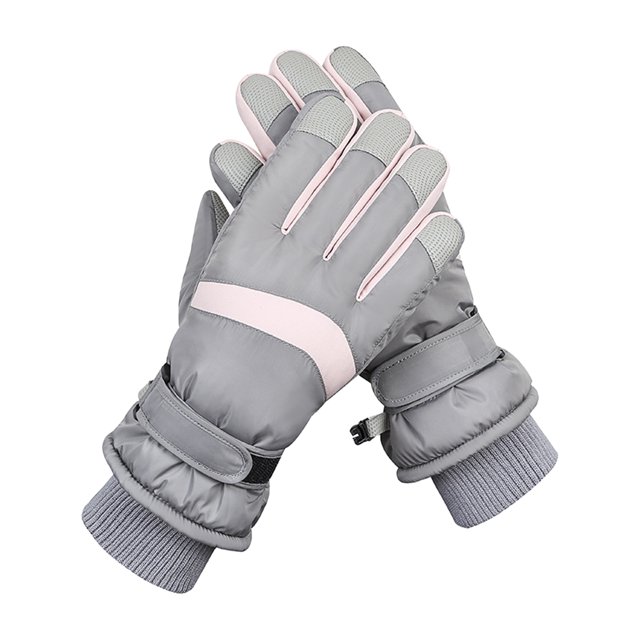 Womens Ski Gloves Winter Cold Riding with Thick Warm Sports Outdoor Ski Gloves