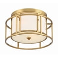 thumbnail image 4 of 9590-LG Crystorama Lighting Hulton - 2 Light Flush Mount-9 Inches Tall and 15 Inches Wide, 4 of 7
