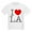 White, variant on CafePress - I Heart L.A. Kids Light T Shirt - Light T-Shirt Kids XS-XL