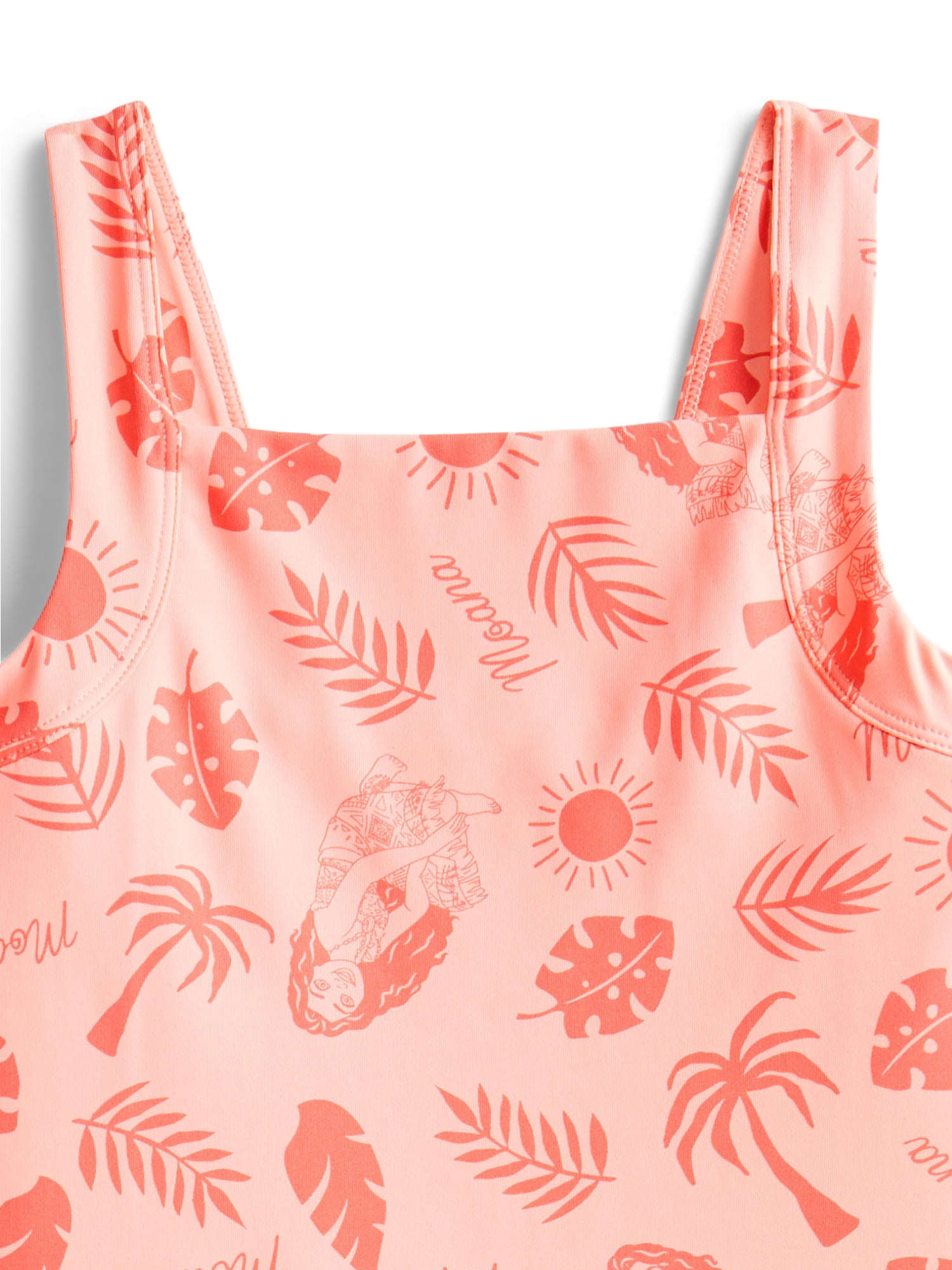 Moana Girls Active Sleeveless Dress with Built-In Shorts, Sizes 4-12