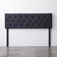 thumbnail image 3 of Rest Haven Raleigh Tufted Velvet Upholstered Headboard, Queen, Black, 3 of 10