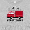 thumbnail image 4 of Inktastic Red Fire Little Firefighter Girls Baby Dress, 4 of 5